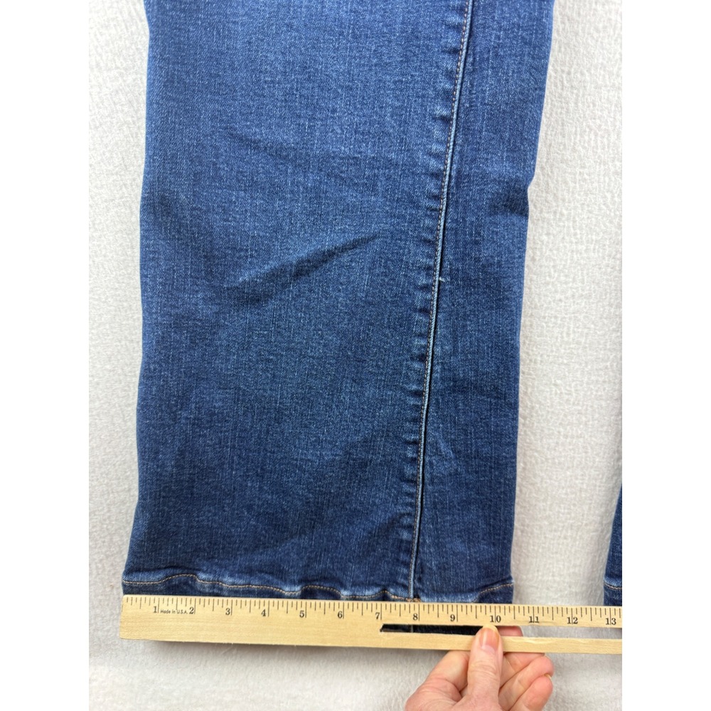 American Eagle Super Hi-Rise Flare Jeans Womens 14 Long Blue Medium Wash Stretch - Picture 3 of 8